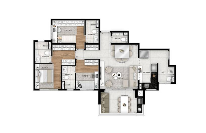 Apartamento à venda com 3 quartos, 103m² - Foto 20